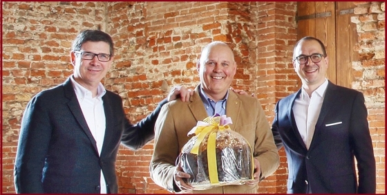 Foto dei tre titolari della Fraccaro Spumadoro